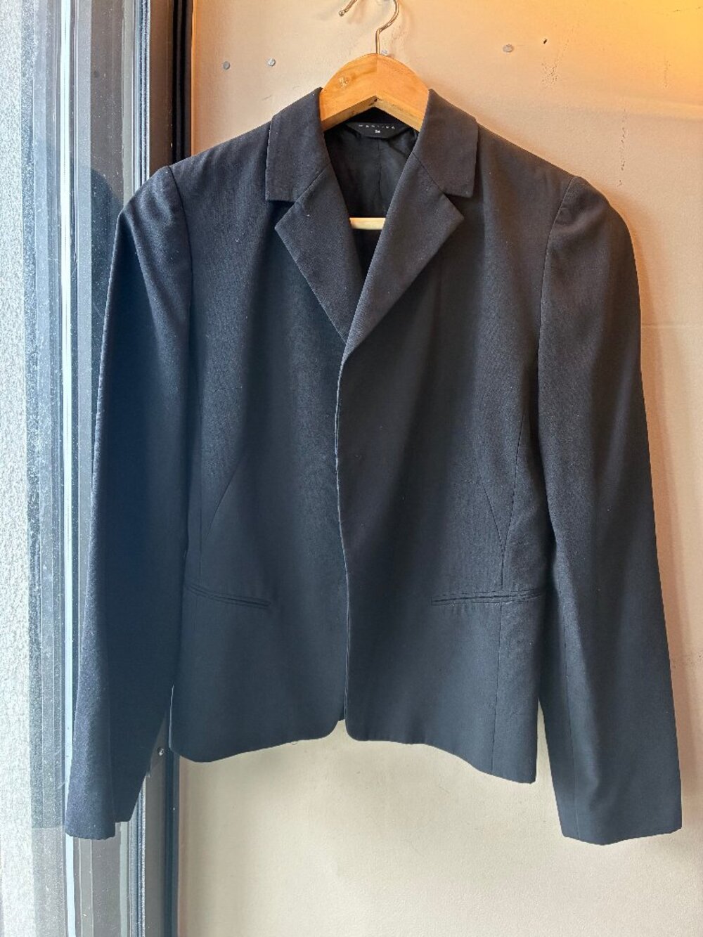 Mastina Gray Skirt Suit Set Blazer & Wrap Skirt Japanese Fabric Size 34